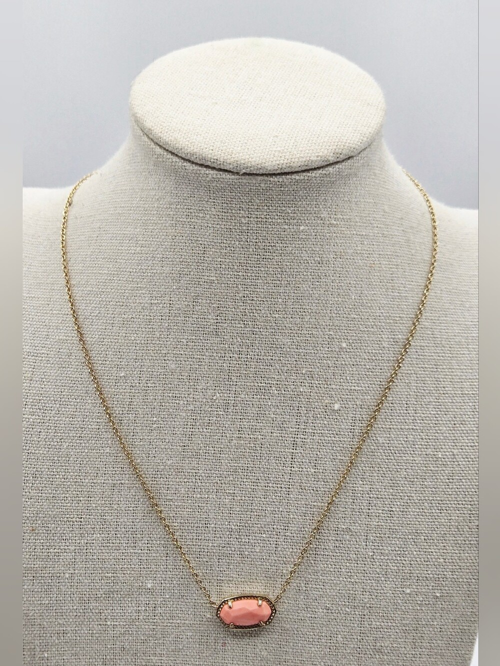 KENDRA SCOTT Elisa Coral Pendant Necklace 14k Gold Plated